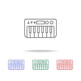 Значок синтезатора Элементы в multi покрашенных значках для передвижных apps концепции и сети Значки для дизайна вебсайта и разви бесплатная иллюстрация Значок синтезатора Элементы в multi покрашенных значках для передвижных apps концепции и сети Значки для дизайна вебсайта и разви бесплатная иллюстрация