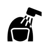 Значок стирки волос Ультрамодная концепция логотипа стирки волос на белом bac иллюстрация вектора Значок стирки волос Ультрамодная концепция логотипа стирки волос на белом bac иллюстрация вектора