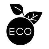 Значок твердого тела стикера Eco Иллюстрация вектора знака Eco изолированная на белизне Конструированный дизайн стиля глифа ярлык иллюстрация штока Значок твердого тела стикера Eco Иллюстрация вектора знака Eco изолированная на белизне Конструированный дизайн стиля глифа ярлык иллюстрация штока