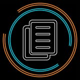 Значок файла экземпляра, значок документа иллюстрация вектора Значок файла экземпляра, значок документа иллюстрация вектора