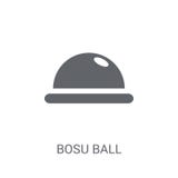 Значок шарика Bosu Ультрамодная концепция логотипа шарика Bosu на белом backgroun иллюстрация вектора Значок шарика Bosu Ультрамодная концепция логотипа шарика Bosu на белом backgroun иллюстрация вектора