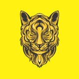 Золотая голова льва бесплатная иллюстрация Золотая голова льва бесплатная иллюстрация