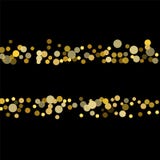 Золотой confetti на черной предпосылке иллюстрация вектора Золотой confetti на черной предпосылке иллюстрация вектора