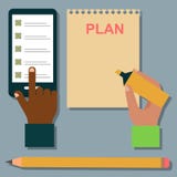 Иллюстрация организатора плановика напоминания работы плана примечания дела повестки дня тетради вектора иллюстрация штока Иллюстрация организатора плановика напоминания работы плана примечания дела повестки дня тетради вектора иллюстрация штока