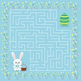 Игра пасхи лабиринта для детей с лабиринтом иллюстрация штока Игра пасхи лабиринта для детей с лабиринтом иллюстрация штока