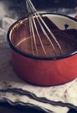 Идея рецепта фотографии ganache шоколада стоковые изображения Идея рецепта фотографии ganache шоколада стоковые изображения