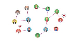 изображение сети 3d представило social изображение сети 3d представило social