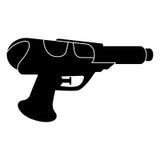 Изолированная игрушка водяного пистолета для значка детей иллюстрация штока Изолированная игрушка водяного пистолета для значка детей иллюстрация штока