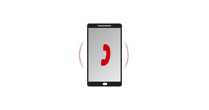 Изолированный звонок Smartphone с красными значком и кругом разрывал видео анимации 4k вектора Изолированный звонок Smartphone с красными значком и кругом разрывал видео анимации 4k вектора