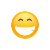 Изолированный значок стороны emoji желтого цвета усмехаясь Стоковая Фотография RF Изолированный значок стороны emoji желтого цвета усмехаясь Стоковая Фотография RF