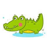 Иллюстратор мультфильма аллигатора иллюстрация вектора Иллюстратор мультфильма аллигатора иллюстрация вектора