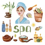 Иллюстрация SPA акварели handmade Дизайн для косметик ходит по магазинам бесплатная иллюстрация Иллюстрация SPA акварели handmade Дизайн для косметик ходит по магазинам бесплатная иллюстрация