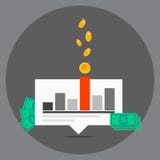 Иллюстрация вектора выходить плоскую идею проекта вышед на рынок на рынок Плоская концепция знамен дизайна новостей фондовой бирж бесплатная иллюстрация Иллюстрация вектора выходить плоскую идею проекта вышед на рынок на рынок Плоская концепция знамен дизайна новостей фондовой бирж бесплатная иллюстрация