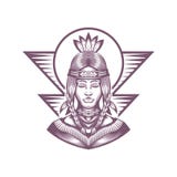 Иллюстрация вектора девушки коренного американца красивая иллюстрация штока Иллюстрация вектора девушки коренного американца красивая иллюстрация штока