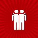 Иллюстрация вектора значка друзей изолированная на sunburst предпосылке Знак приятельства Символ лучшего друга бесплатная иллюстрация Иллюстрация вектора значка друзей изолированная на sunburst предпосылке Знак приятельства Символ лучшего друга бесплатная иллюстрация