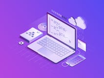 Иллюстрация вектора разработки программного обеспечения равновеликая бесплатная иллюстрация Иллюстрация вектора разработки программного обеспечения равновеликая бесплатная иллюстрация