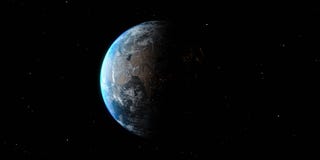 Иллюстрация земли 3D от глобуса космоса все время изолированного на черной предпосылке стоковое изображение Иллюстрация земли 3D от глобуса космоса все время изолированного на черной предпосылке стоковое изображение