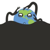 Иллюстрация земли планеты тонуть в загрязнении бесплатная иллюстрация Иллюстрация земли планеты тонуть в загрязнении бесплатная иллюстрация