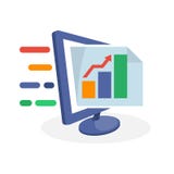 Иллюстрация значка вектора с цифровыми концепциями средств массовой информации о деле и вклад сообщают информацию иллюстрация штока Иллюстрация значка вектора с цифровыми концепциями средств массовой информации о деле и вклад сообщают информацию иллюстрация штока