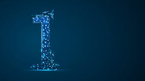Иллюстрация одно 2D низкая поли абстрактная состоя из пунктов, линий, и форм в форме планет, звезд и иллюстрация штока Иллюстрация одно 2D низкая поли абстрактная состоя из пунктов, линий, и форм в форме планет, звезд и иллюстрация штока