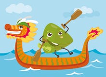 Иллюстрация персонажей из мультфильма вареника шлюпки & риса дракона иллюстрация вектора Иллюстрация персонажей из мультфильма вареника шлюпки & риса дракона иллюстрация вектора
