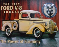 Иллюстрация с моделью 1939 Форда V-8 тележки Винтажная открытка в районе Kissimmee стоковые изображения Иллюстрация с моделью 1939 Форда V-8 тележки Винтажная открытка в районе Kissimmee стоковые изображения