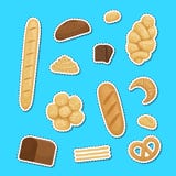 Иллюстрация стикеров элементов пекарни мультфильма вектора установленная иллюстрация вектора Иллюстрация стикеров элементов пекарни мультфильма вектора установленная иллюстрация вектора