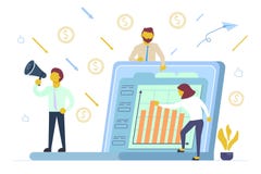 Иллюстрация стиля вектора концепции финансовых инвестиций плоская иллюстрация вектора Иллюстрация стиля вектора концепции финансовых инвестиций плоская иллюстрация вектора