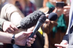 Интервью средств массовой информации стоковые изображения rf Интервью средств массовой информации стоковые изображения rf
