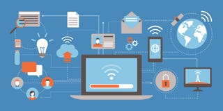Интернет и сети иллюстрация штока Интернет и сети иллюстрация штока