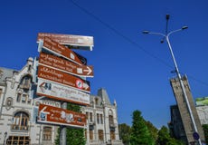 Информация на старом городке Тбилиси, Грузии стоковое фото Информация на старом городке Тбилиси, Грузии стоковое фото