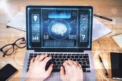Искусственный интеллект и концепция финансов стоковая фотография rf Искусственный интеллект и концепция финансов стоковая фотография rf