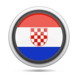 Искусство вектора города дизайна символа металла флага Хорватии круглое иллюстрация вектора Искусство вектора города дизайна символа металла флага Хорватии круглое иллюстрация вектора