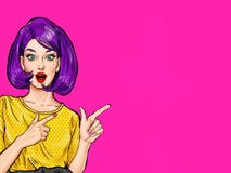 Искусство шипучки удивило женщину указывая палец показывая космос экземпляра Приглашение партии вектор иллюстрации приветствию по иллюстрация вектора Искусство шипучки удивило женщину указывая палец показывая космос экземпляра Приглашение партии вектор иллюстрации приветствию по иллюстрация вектора