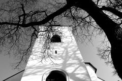 Историческая церковь в зиме стоковое фото Историческая церковь в зиме стоковое фото