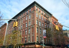 Исторические здания литого железа в районе Soho Нью-Йорка Стоковая Фотография Исторические здания литого железа в районе Soho Нью-Йорка Стоковая Фотография