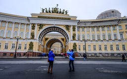 Исторические здания в Санкт-Петербурге, России стоковые изображения Исторические здания в Санкт-Петербурге, России стоковые изображения