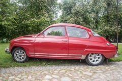 Классический шведский автомобиль Saab 93 Стоковое Изображение Классический шведский автомобиль Saab 93 Стоковое Изображение