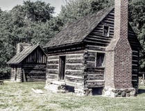Кабины 1800 Северной Каролины стоковая фотография Кабины 1800 Северной Каролины стоковая фотография