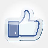 Как кнопка Facebook бесплатная иллюстрация Как кнопка Facebook бесплатная иллюстрация