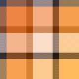 Картина Checkered ткани тартана безшовная в беже и апельсине, векторе иллюстрация вектора Картина Checkered ткани тартана безшовная в беже и апельсине, векторе иллюстрация вектора