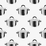 Картина Kitchenware безшовная Стилизованной нарисованные рукой блюда doodle вектор каникулы цветастой иллюстрации принципиальной Стоковое Фото Картина Kitchenware безшовная Стилизованной нарисованные рукой блюда doodle вектор каникулы цветастой иллюстрации принципиальной Стоковое Фото