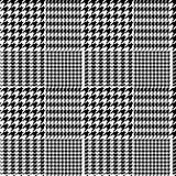 Картина в черно-белом, вектор геометрической шотландки Houndstooth безшовная иллюстрация штока Картина в черно-белом, вектор геометрической шотландки Houndstooth безшовная иллюстрация штока