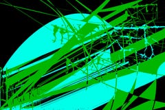 Картина с абстрактными элементами бирюзы и зеленых цветов иллюстрация штока Картина с абстрактными элементами бирюзы и зеленых цветов иллюстрация штока