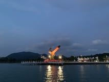 Квадрат орла Langkawi гигантский стоковая фотография Квадрат орла Langkawi гигантский стоковая фотография