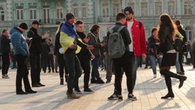 Киев, Украина 19-ое апреля 2019 Спор 2019 UA президентский Стадион Киева Olympiyskiy акции видеоматериалы Киев, Украина 19-ое апреля 2019 Спор 2019 UA президентский Стадион Киева Olympiyskiy акции видеоматериалы