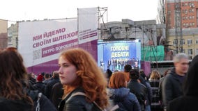 Киев, Украина 19-ое апреля 2019 Спор 2019 UA президентский Стадион Киева Olympiyskiy видеоматериал Киев, Украина 19-ое апреля 2019 Спор 2019 UA президентский Стадион Киева Olympiyskiy видеоматериал