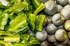 Кипеть подосиновик и кипеть баклажан стоковое изображение Кипеть подосиновик и кипеть баклажан стоковое изображение