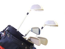 клубы golf изолировано стоковая фотография rf клубы golf изолировано стоковая фотография rf