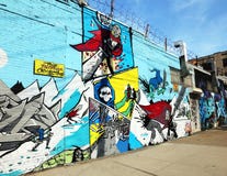Коллектив Bushwick, искусство улицы стоковое фото Коллектив Bushwick, искусство улицы стоковое фото